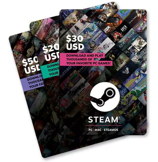 Steam Wallet Prepaid Card - CardGiftix